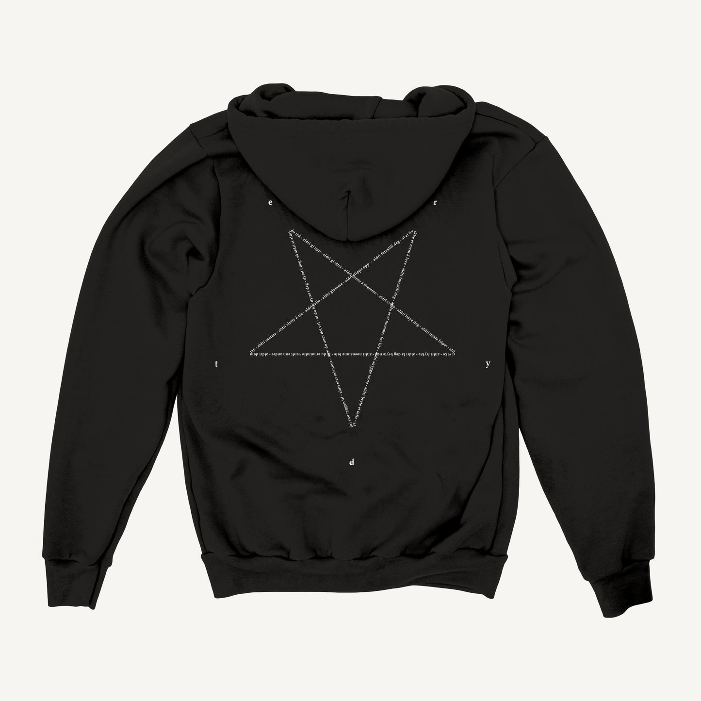 Seigmen Classic Logo Dyret Zip Hoodie back mockup