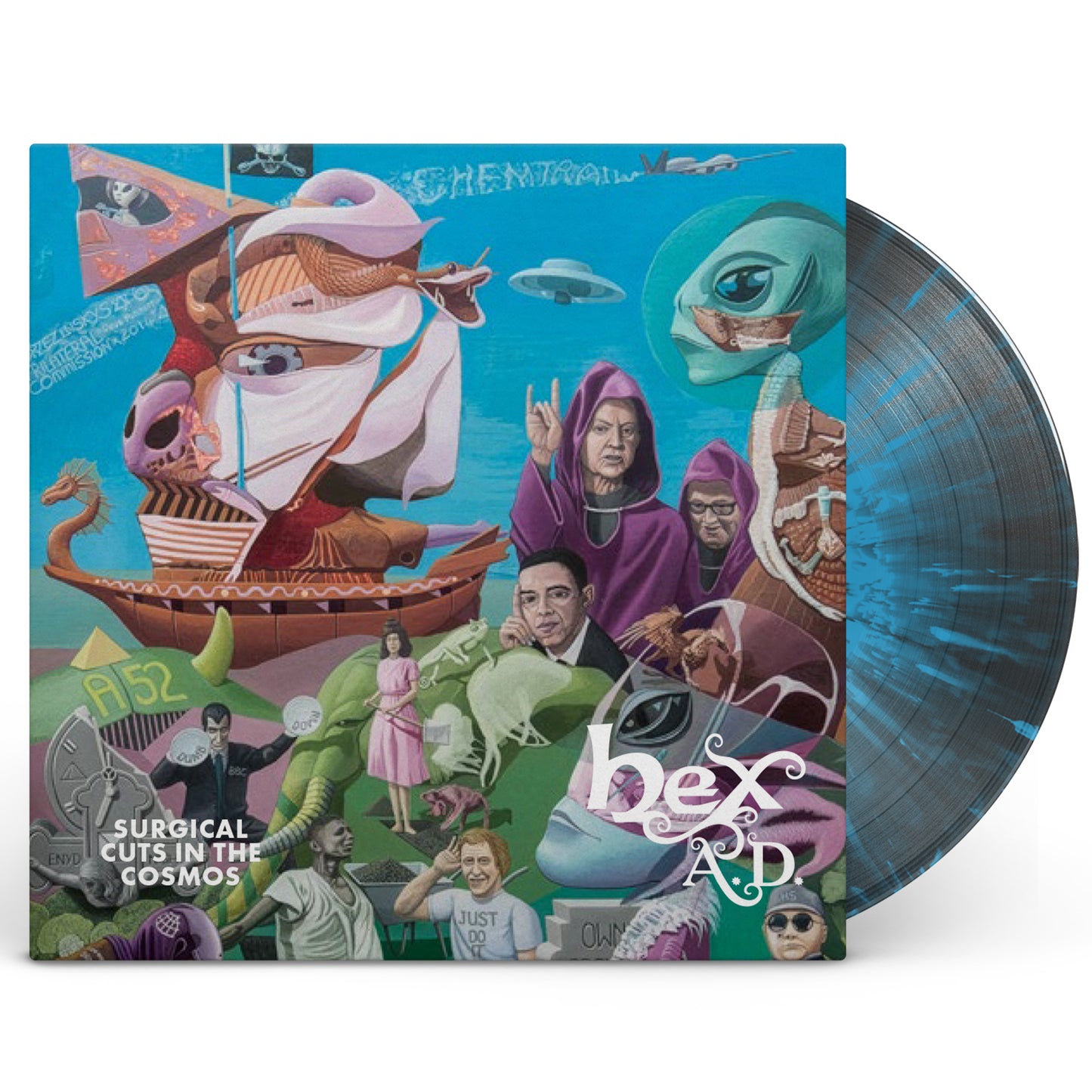 Hex A.D. - Surgical Cuts in the Cosmos - Ltd LP (Black / Turquoise)
