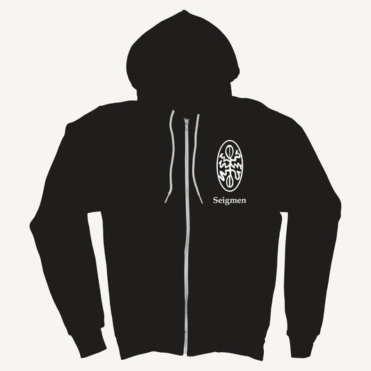 Seigmen Classic Logo Dyret Zip Hoodie front mockup