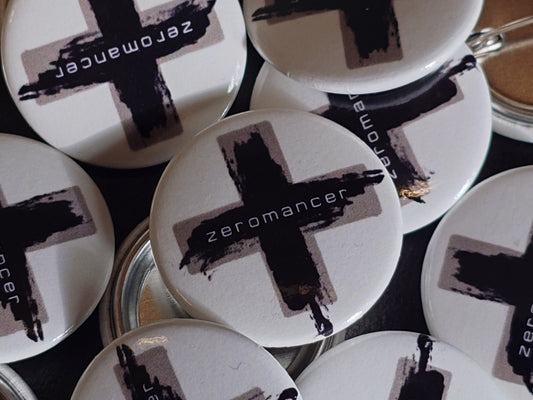 Zeromancer - Button (White)